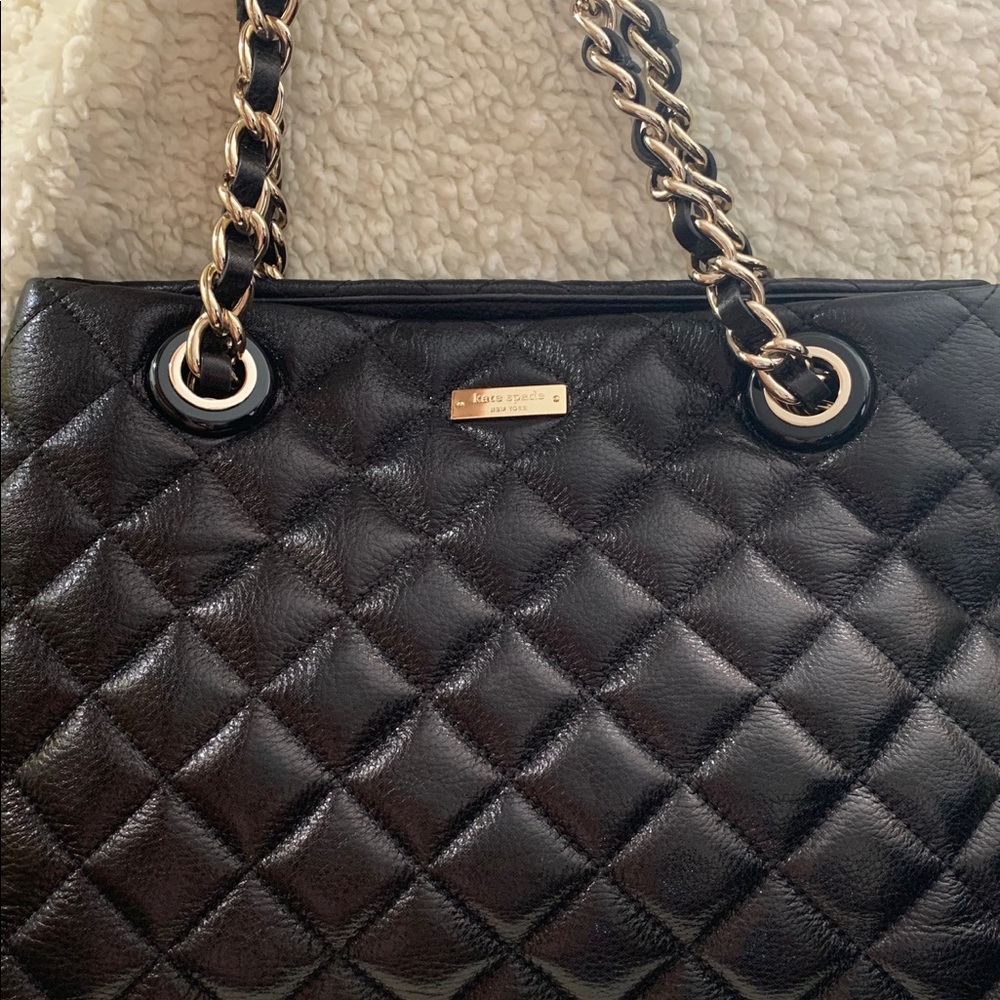 Kate Spade Women's Black Mary Anne Quilted Leather - Picture 2 of 6